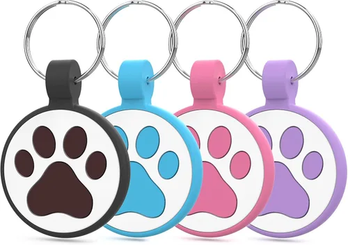 Vista 10 de Etiqueta para gatos con código QR, página de perfil en línea de mascota modificable, múltiples contactos de emergencia, silicona silenciosa, ligera