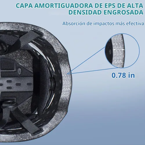 Vista 7 de Casco de Bicicleta para Adultos para Hombres - Mujeres Casco de Bicicleta Certificado Cómodo Ligero Ajustable Estilo Gorra de Béisbol Casco