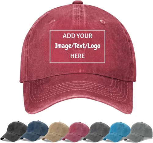 Vista 10 de Gorra de béisbol personalizada para hombres y mujeres, diseño personalizado de tu propio texto, foto nombre, sombrero de camionero ajustable