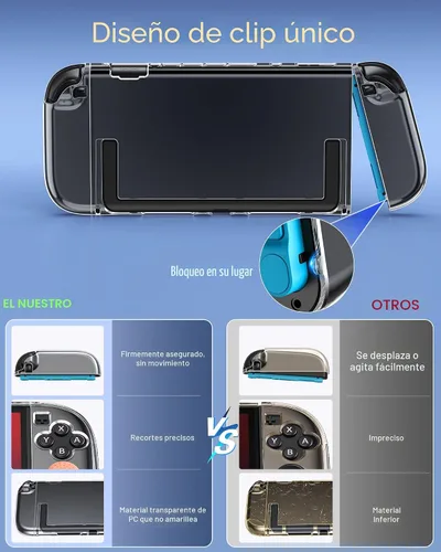 Vista 3 de FYOUNG Protective Case for Nintendo Switch 2 2025, Slim Hard Shell for Switch 2 Accessories, Scratch&Shock Protection Cover with Screen Protector, 8