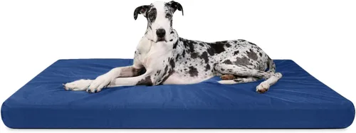 Vista 28 de K9 Ballistics Tough Ripstop - Cama ortopédica rectangular para perro, funda extraíble lavable, espuma ortopédica sólida para perros grandes de azul