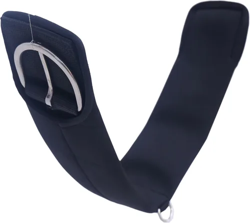 Vista 5 de Majestic Ally Hebillas de neopreno de acero inoxidable para cincha recta, color negro, 22 pulgadas, 26 pulgadas, 30 pulgadas y 34 pulgadas