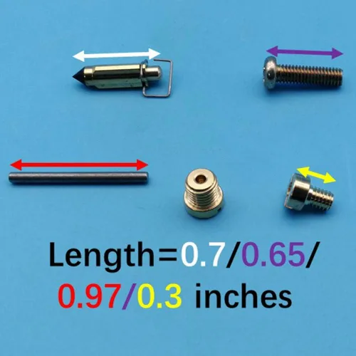 Vista 4 de Kit de reparación de carburador de carbohidratos compatible con John Deere cortacésped tractor 345 425 445 FD620D FD620 Motor MIA11386 MIA12362
