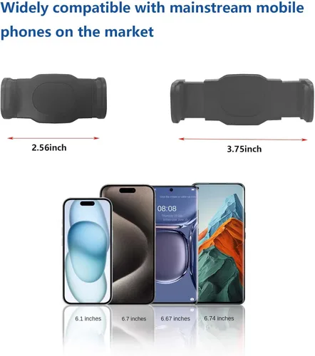 Vista 4 de Soporte de teléfono para micrófono, soporte flexible 360 para micrófono, poste de cuello de cisne ajustable, giratorio compatible con iPhone