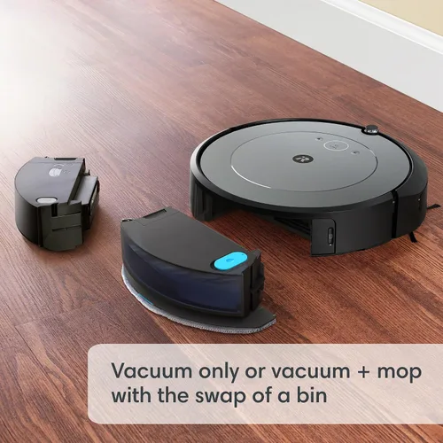 Vista 2 de iRobot Roomba Combo i3+ (3574) Robot aspirador y trapeador – Auto-vaciado hasta 60 días, limpieza por habitación con mapeo inteligente, cepillos
