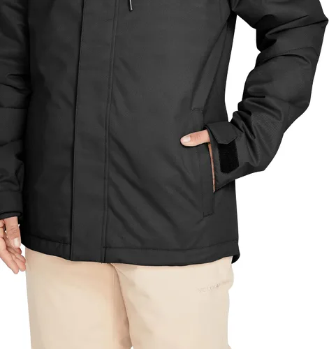 Vista 6 de Volcom Chaqueta con capucha Bolt para mujer con aislamiento para snowboard y esquí Negro