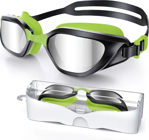 Vista 20 de Gafas de Natación, Gafas de Natación Unisex para Adultos Anti Niebla Anti UV Sin Fugas Visión Amplia para Hombres Mujeres Jóvenes