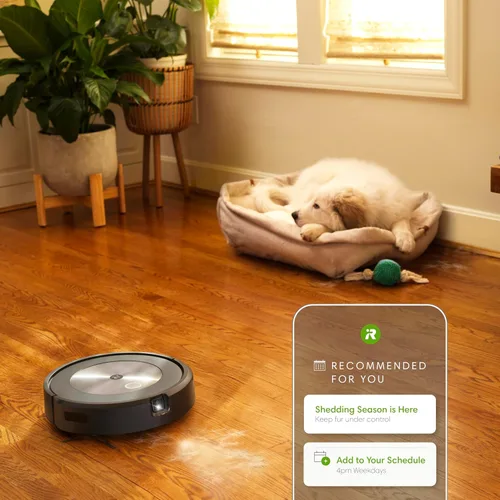 Vista 7 de iRobot Roomba j7+ (7550) Robot aspirador con vaciado automático – Utiliza la navegación PrecisionVision para identificar y evitar objetos como