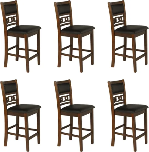Vista 9 de New Classic Furniture Sillas de comedor Gia, juego de 2, color marrón