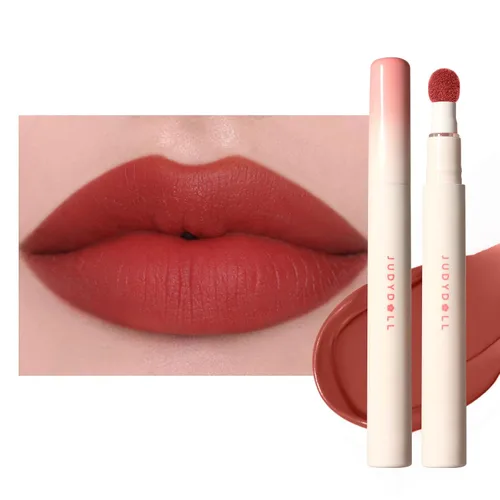 Vista 14 de JUDYDOLL - Lápiz labial para mujer, color rojo mate, larga duración N12 Toffee Peach