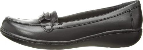 Vista 8 de Clarks Mocasines Ashland Bubble para mujer, Cuero negro