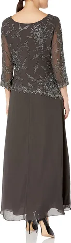 Vista 2 de J Kara Vestido de manga 34 para mujer