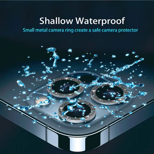 Vista 2 de Nothers Paquete de 3 protectores de lente de cámara compatibles con iPhone 12/12 Pro /12 Mini/11/11 Pro /11 Pro Max, protector de pantalla de vidrio