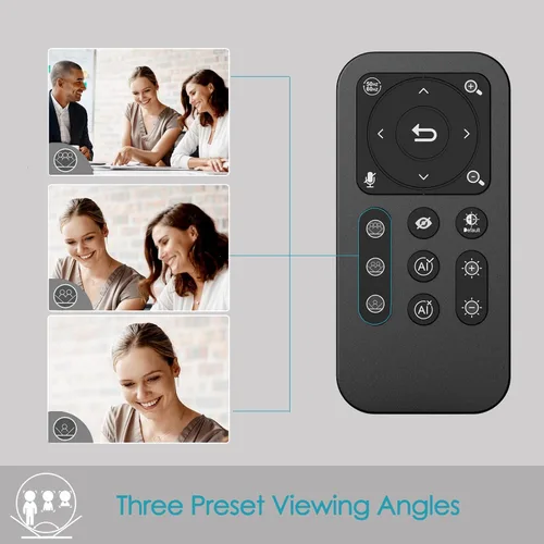 Vista 7 de Cámara web Angetube 4K AI para PC, cámara web de computadora AI-Trackig para escritorio AI-Trackig, HDR, USB 3.0, Remote Control, 10X Digital