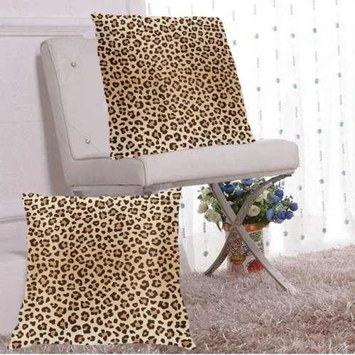 Vista 7 de Perinsto Juego de 2 fundas de almohada con estampado de leopardo, fundas de almohada decorativas con textura de piel de animal, fundas de cojín