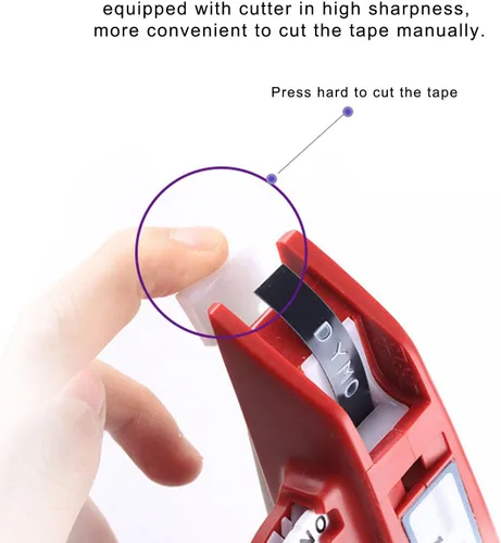 Vista 6 de Embossing el Machine, Número claro Leer el hacer la máquina de gofrado, una mano, conveniente para los Els (M1610 rojo)