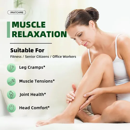 Vista 3 de iMATCHME Spray de aceite de magnesio para pies y cuerpo – Spray tópico de magnesio para dormir, calambres en las piernas y relajación muscular