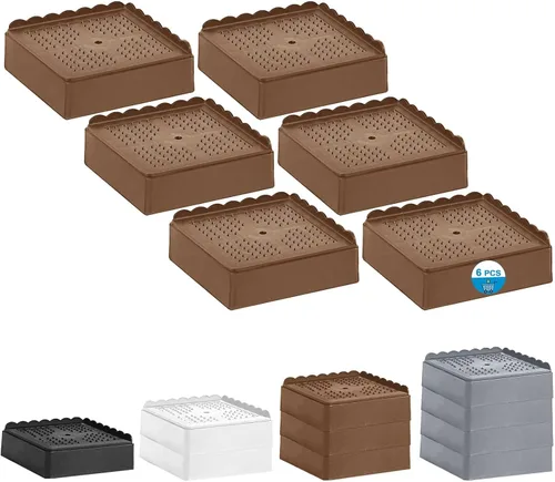 Vista 18 de Elevador de cama de 1 pulgada, 2 pulgadas, 3 pulgadas, 4 pulgadas de alta resistencia, elevador de muebles ajustable para mesa, escritorio, sofá
