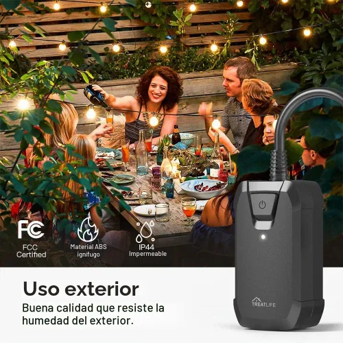 Vista 4 de TREATLIFE Enchufe de atenuación inteligente, paquete de 2 enchufes inteligentes para exteriores, funciona con Alexa y Google Assistant, control