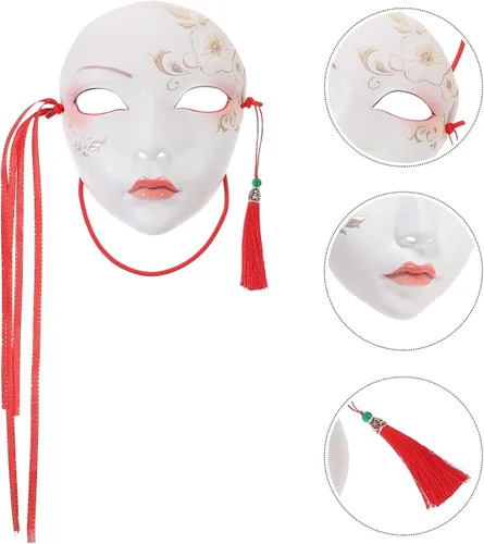 Vista 9 de HOMSFOU Decor Masquerade Mask for Women Mask for Party Halloween,Plastic