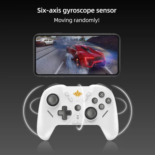 Vista 17 de MOGEMYTH Switch Controller, with Dual Vibration and 6-Axis Gyro, BT Controller for iPhone/Android/Switch and Windows 7/8/10/11,wireless controller pc