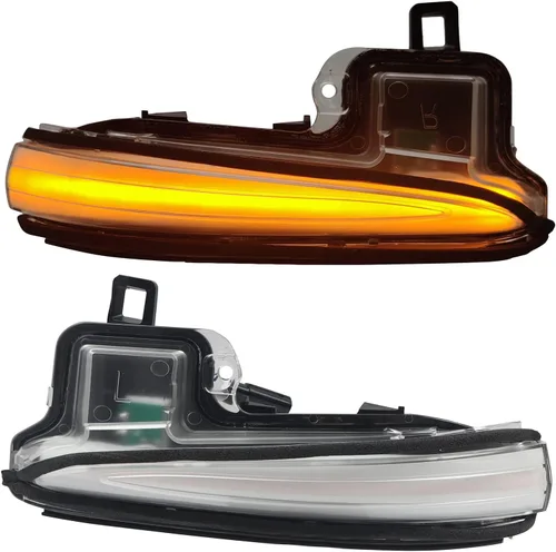 Vista 9 de HIGH FLYING - Accesorios para auto: espejos laterales LED, luces de señal de giro dinámicas y secuenciales con apagón, tira indicadora, 2 piezas/par