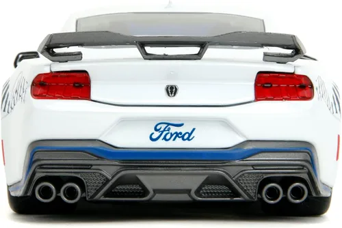 Vista 4 de Jada Big Time Muscle 1:24 2024 Ford Mustang GT Dark Horse - Auto fundido a presión, juguetes para niños y adultos