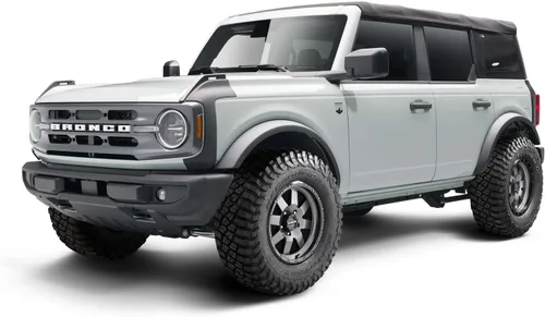 Vista 5 de Bushwacker - Kit de eliminación de guardabarros delantero y trasero Compatible con Ford Bronco 2021-2025, negro 4 piezas 14127