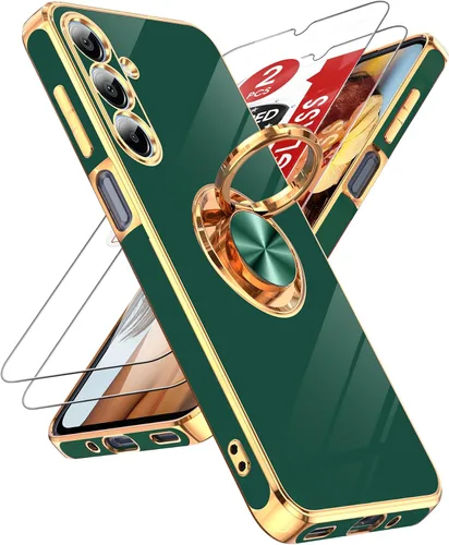 Vista 156 de LeYi Funda para iPhone XR: con Protector de Pantalla de Vidrio Templado [Paquete de 2] Soporte de Anillo Giratorio de 360°, Soporte Magnético