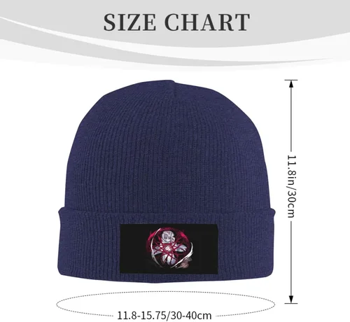 Vista 2 de Kimetsu No Yaiba Logo Knit Hat Mans - Gorra de invierno suave para mujer