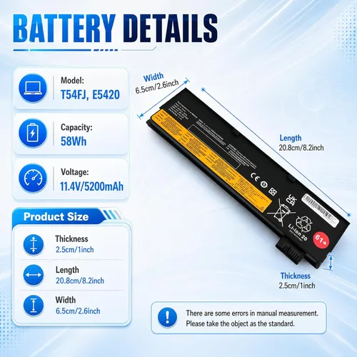 Vista 2 de 01AV423 01AV427 - Batería para Lenovo ThinkPad T480 T470 T580 T570 TP25 P51S