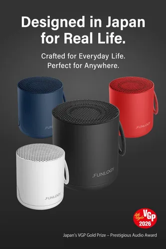 Vista 8 de FUNLOGY Portable Mini2 Bluetooth Speaker, Wireless Portable Speaker with Deep Bass, IPX7 Waterproof, TWS Stereo Pairing, Built-in Mic, Small Speaker