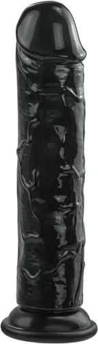 Vista 15 de Consoladro realista negro, consolador pequeño de 7 pulgadas con copa de succión fuerte para juego con manos libres, juguete sexual para adultos