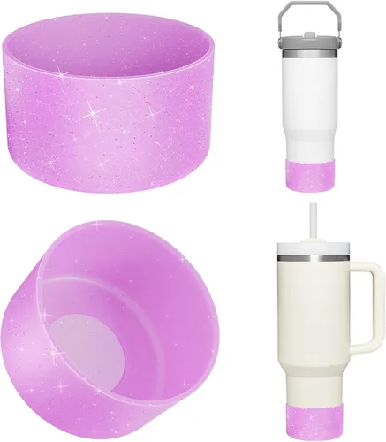 Vista 23 de Airboat Actualización 2 Piezas Protector de Silicona Boot Bumper para Stanley Quencher Adventure 40oz 30oz IceFlow 20oz 30oz Vaso Térmico, Funda