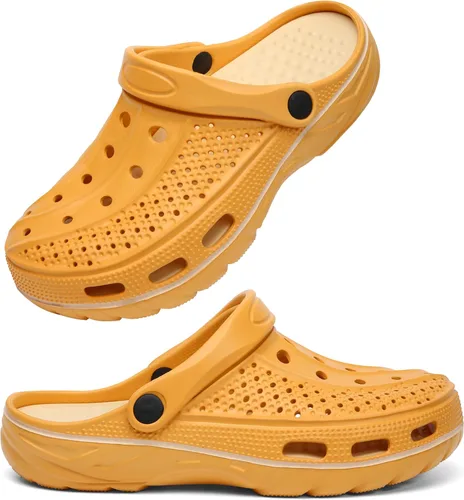 Vista 13 de INMINPIN - Zuecos ortopédicos para mujeres y hombres, con soporte de arco, zapatos de jardín, sandalias con fascitis plantar y plantillas de pies