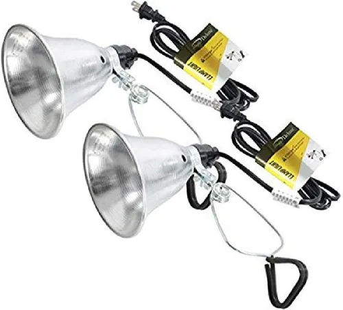 Vista 14 de Simple Deluxe Paquete de 1 lámpara de abrazadera de 10.5 pulgadas, enchufe E26 de 250 vatios (bombilla no incluida), reflector de aluminio y base