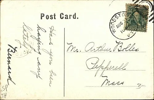 Vista 2 de Norman Williams Library, Court House, Woodstock Inn Woodstock, Vermont VT Original Antique Postcard