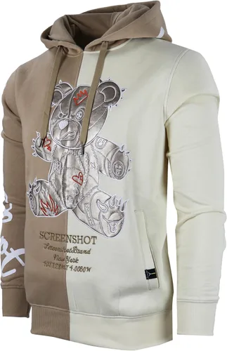 Vista 102 de SCREENSHOT Sudadera urbana de forro polar para hombre, diseño de dibujos animados de animación, parche bordado de gel