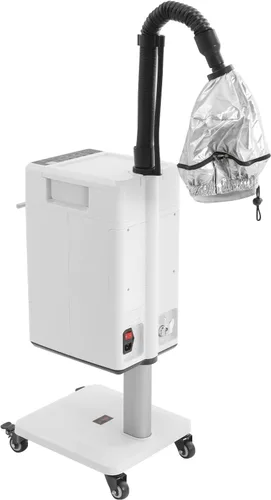 Vista 6 de Vaporizador de pelo vertical Nano Salon - Blanco - Vaporizador para el cabello - Reparación del cabello, acondicionamiento profundo - 500W