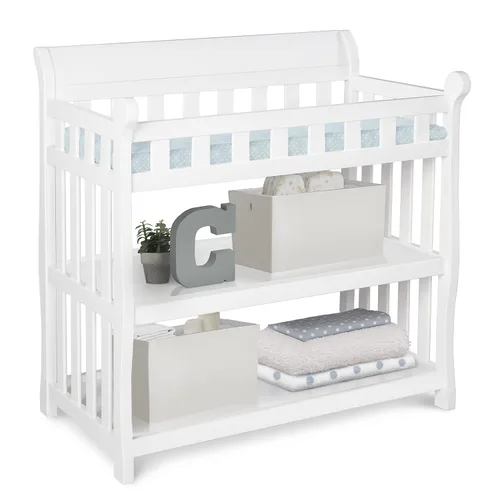 Vista 4 de Delta Children Eclipse - Cambiador con almohadilla, color blanco