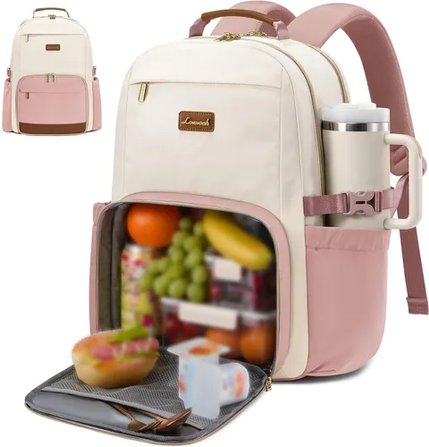 Vista 12 de LOVEVOOK Mochila para laptop para mujer, 15,6 pulg.