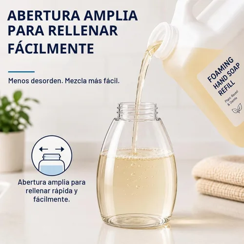 Vista 7 de Bar5F Botella dispensadora de jabón espumoso, 8.5 onzas, paquete de 2