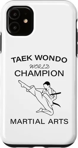 Vista 5 de iPhone 14 Teak Wondo Campeón Mundial - Artes Marciales - Estuche de combate MMA