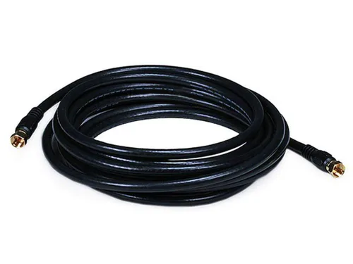 Vista 23 de Monoprice RG6 Quad Shield CL2 - Cable coaxial con conector tipo F para televisión, 1.5 pies
