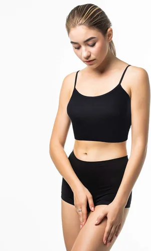 Vista 5 de 8 piezas Crop Cami Top para las mujeres correa de espagueti sin mangas camiseta Racerback Tops para deportes Yoga Día de San Valentín