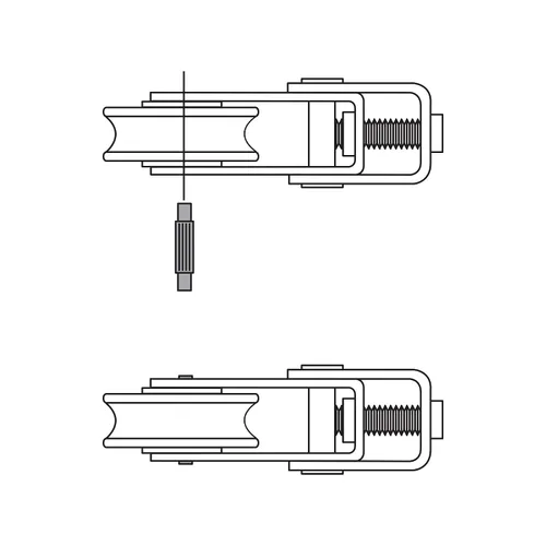 Vista 8 de Prime-Line D 1799 Kit de reemplazo de rodillos para puerta de patio, 1-1/2 pulgadas, paquete de 2