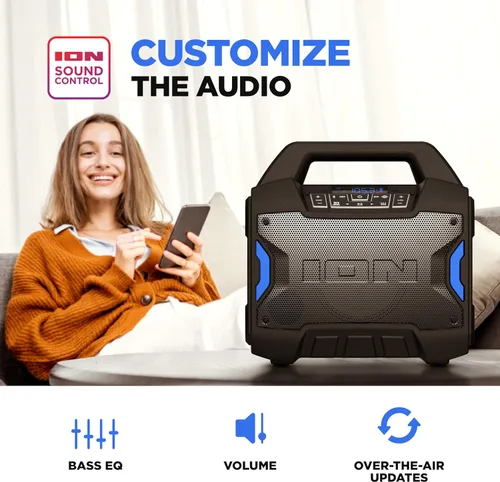 Vista 5 de ION Tailgater Boom 60W Portable Bluetooth Outdoor Speaker