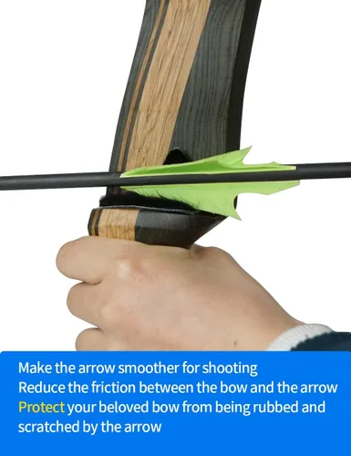 Vista 4 de longbowmakwe - Soporte de flecha de tiro con arco/cuerda de arco para arco recurvo
