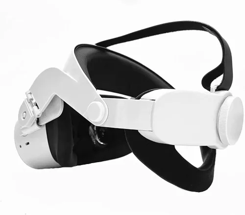 Vista 4 de Adjustable Halo Strap for Oculus Quest 2 VR Headset, Head Cushion Compatible for Oculus Quest VR Gaming Headset, Comfortable Virtual Reality