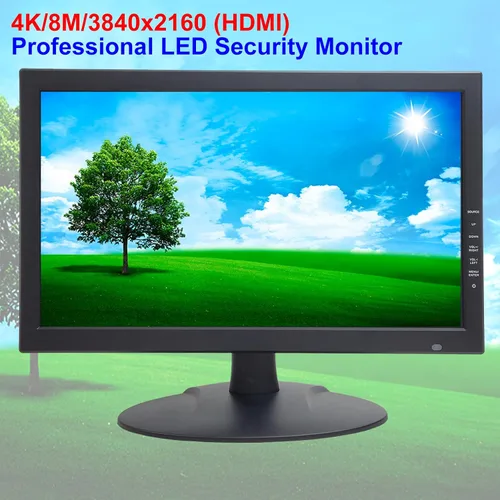 Vista 2 de 1stPV Precision - Monitor LED de seguridad 4K escalado de 18.5 pulgadas, compuesto BNC entrada/salida Super Sampling Anti-Aliasing (SSAA), HDMI